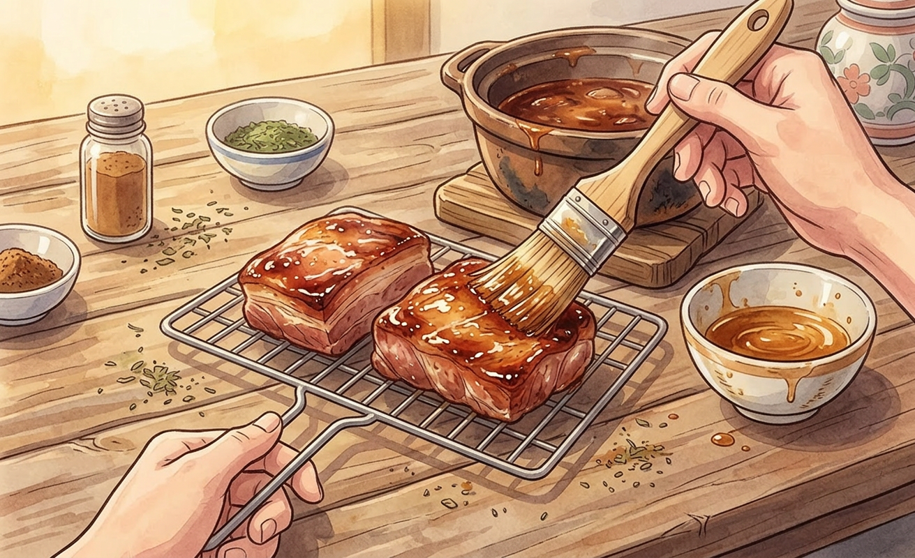 Char siu step 9