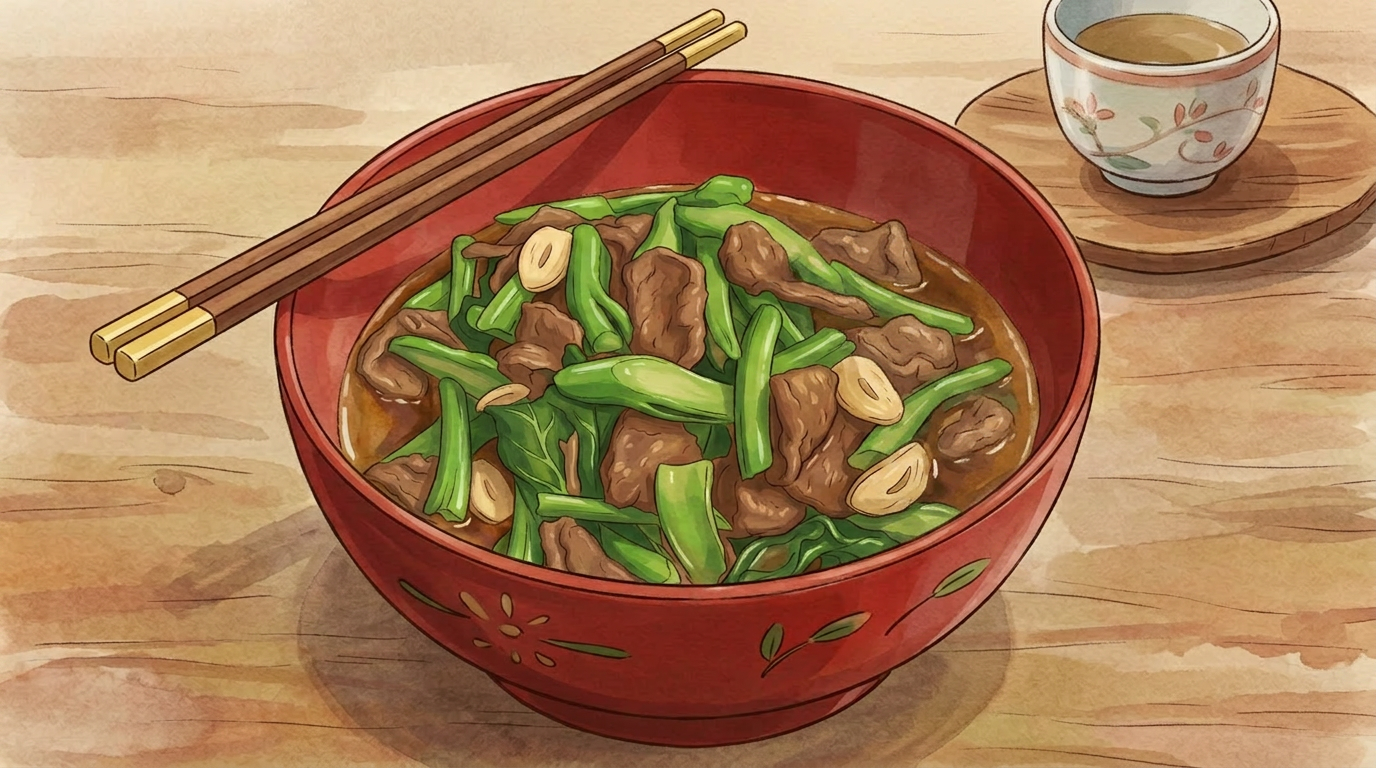 Gai lan niu rou