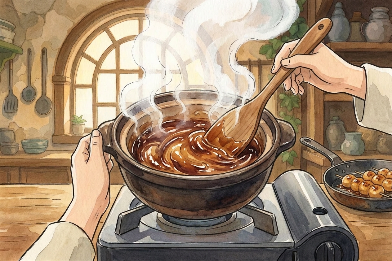 Mitarashi Dango step 4