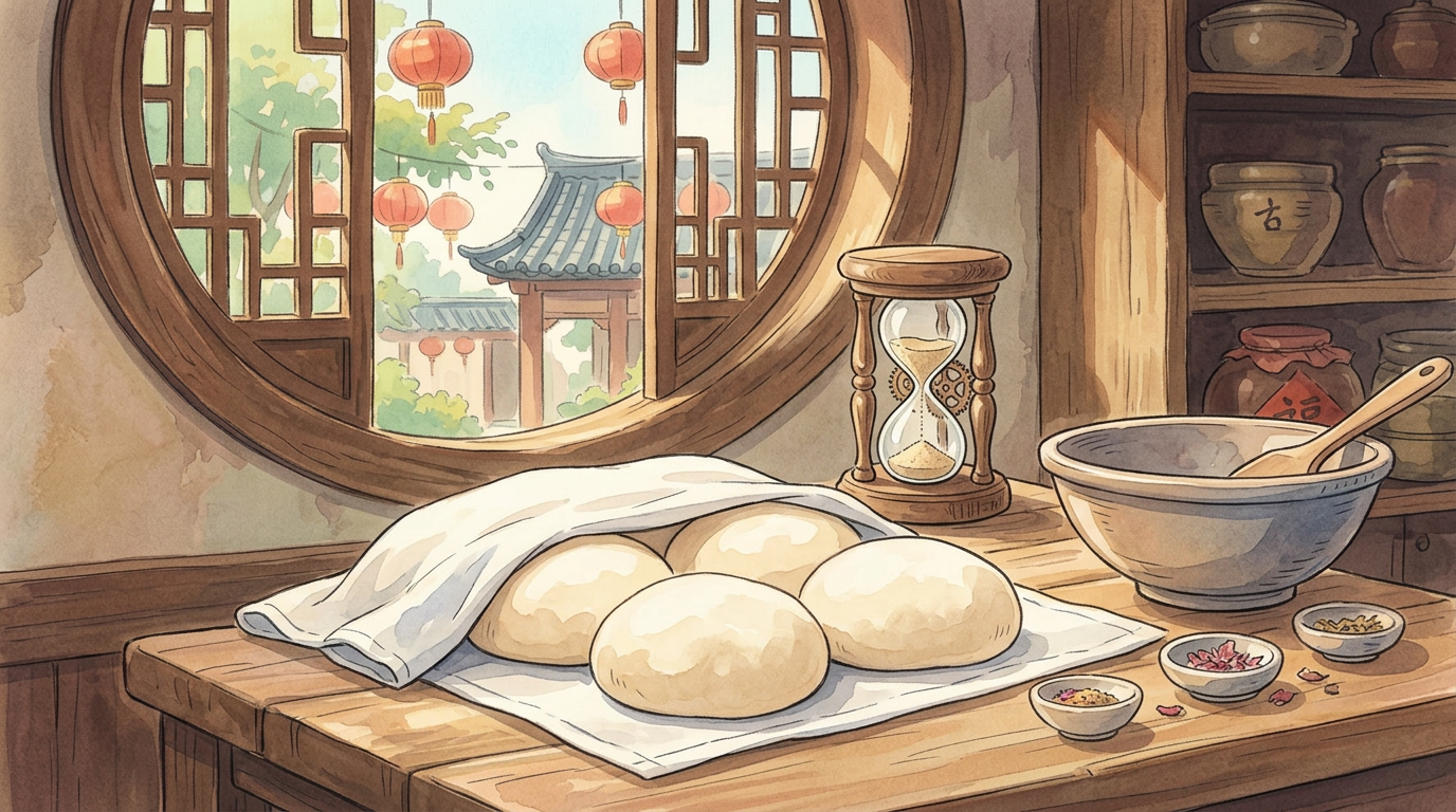 Sheng jian bao step 9