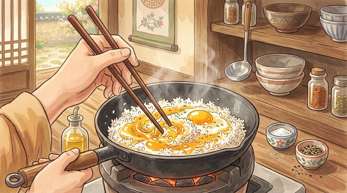Gyeran Bokkeumbap step 7