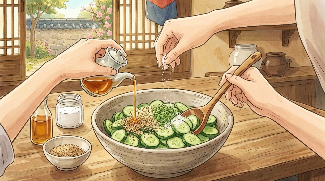 Bibimbap step 7