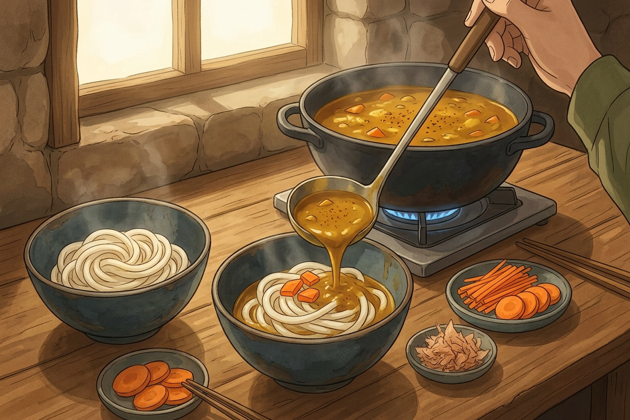 Kare Udon step 8
