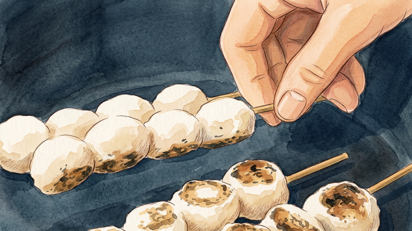Mitarashi Dango step 3