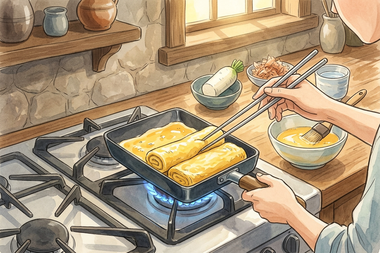 Dashimaki Tamago step 7