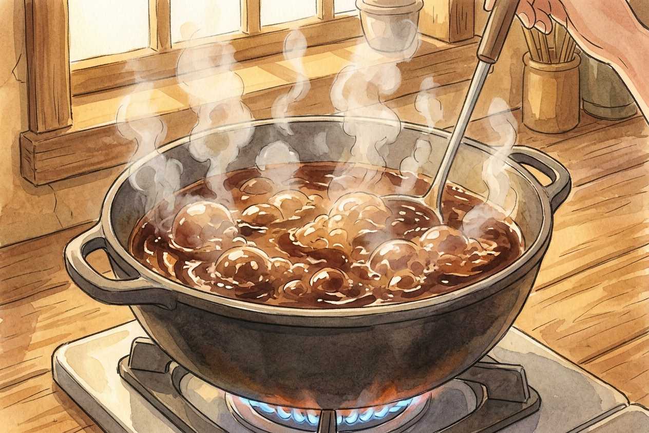 Sukiyaki step 8