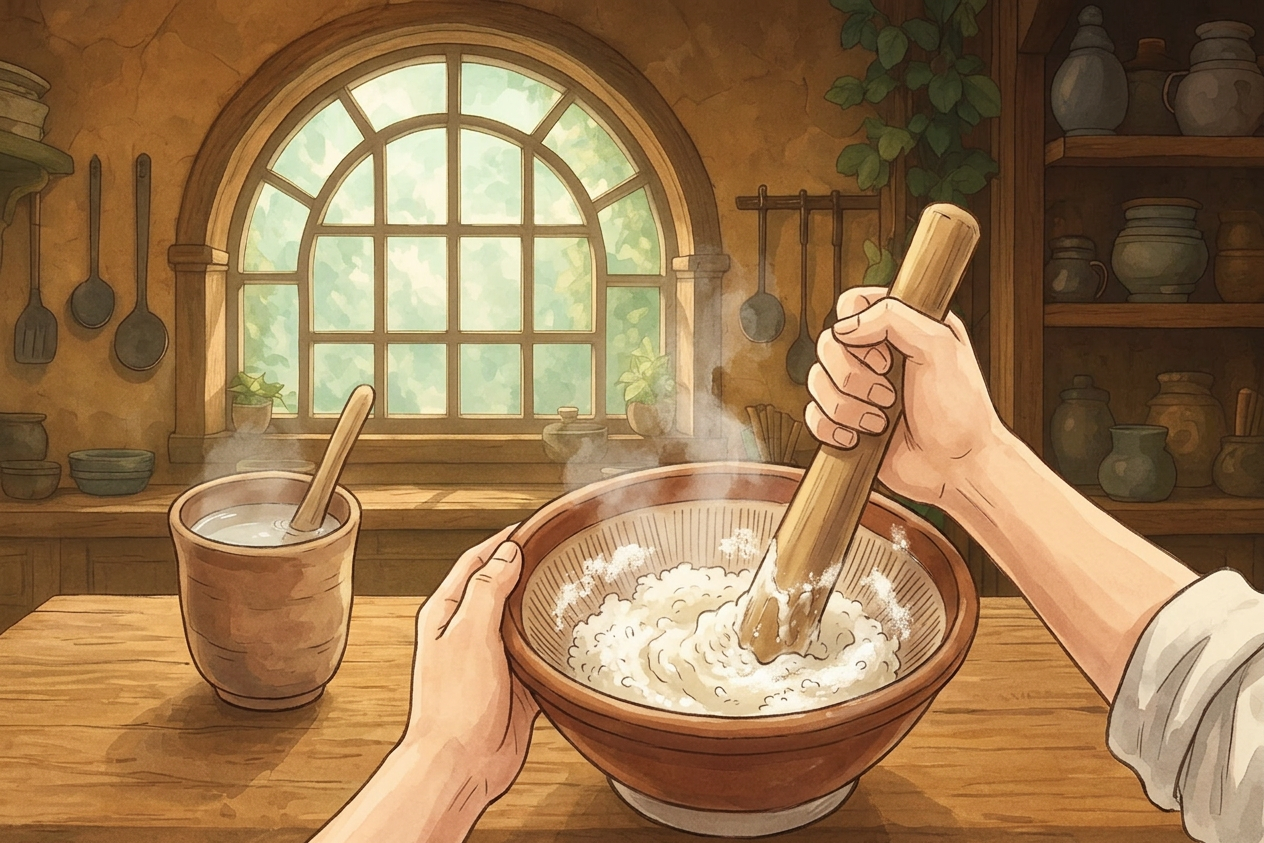 Mitarashi Dango step 1