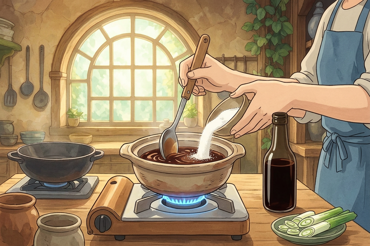 Sukiyaki step 1