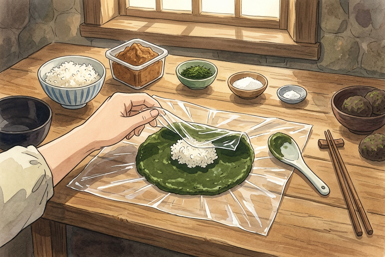 Sanshoku Ohagi step 5