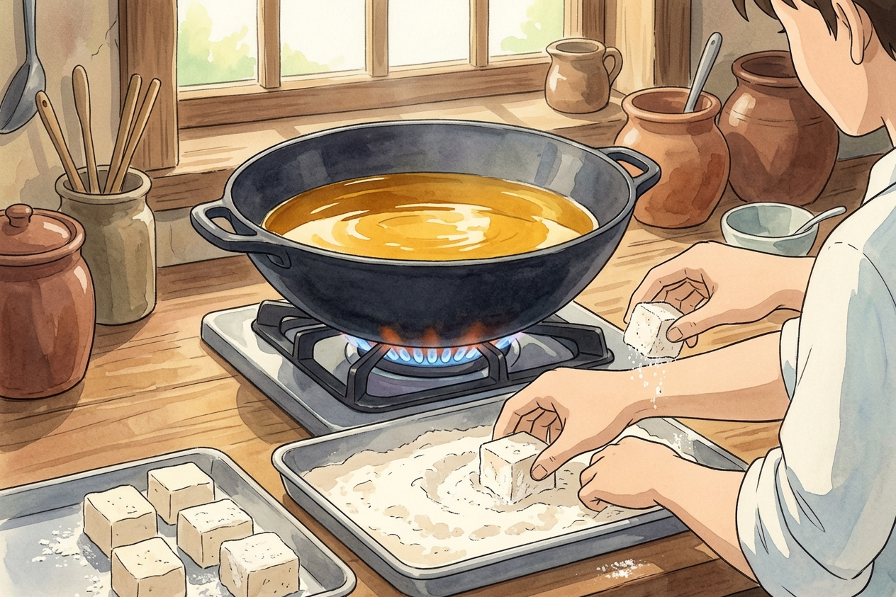 Agedashi Tofu step 4
