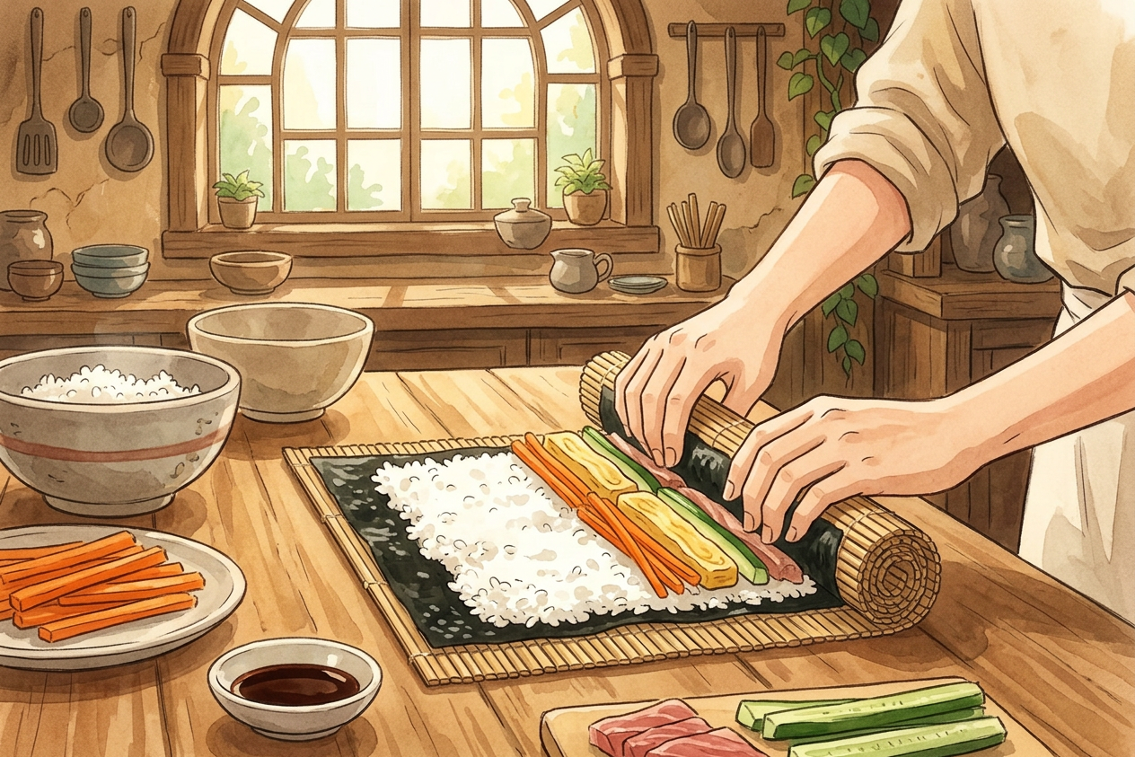Maki-zushi step 7