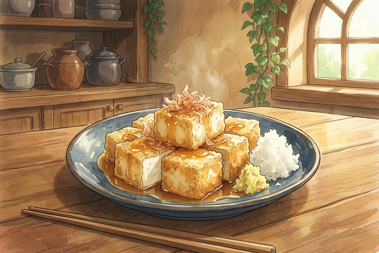 Agedashi Tofu step 8