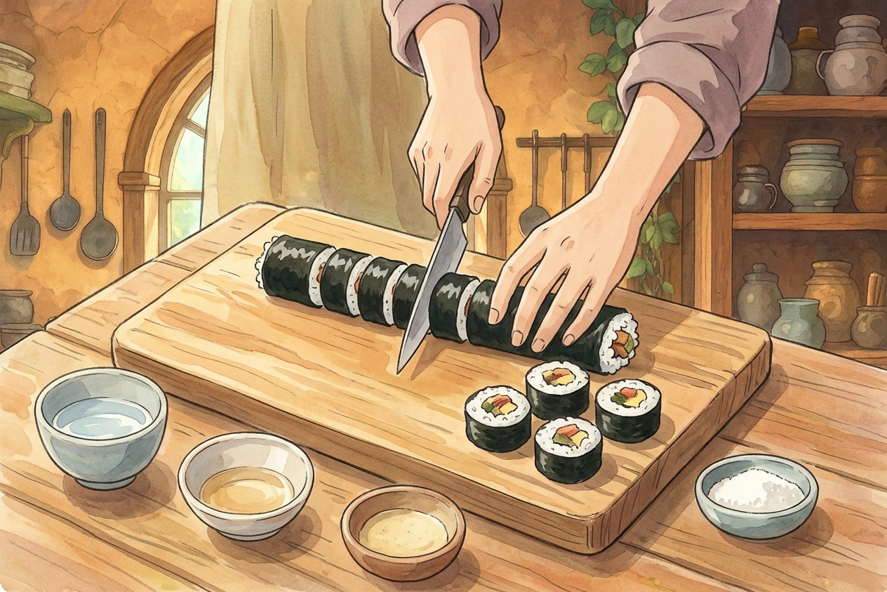 Maki-zushi step 8