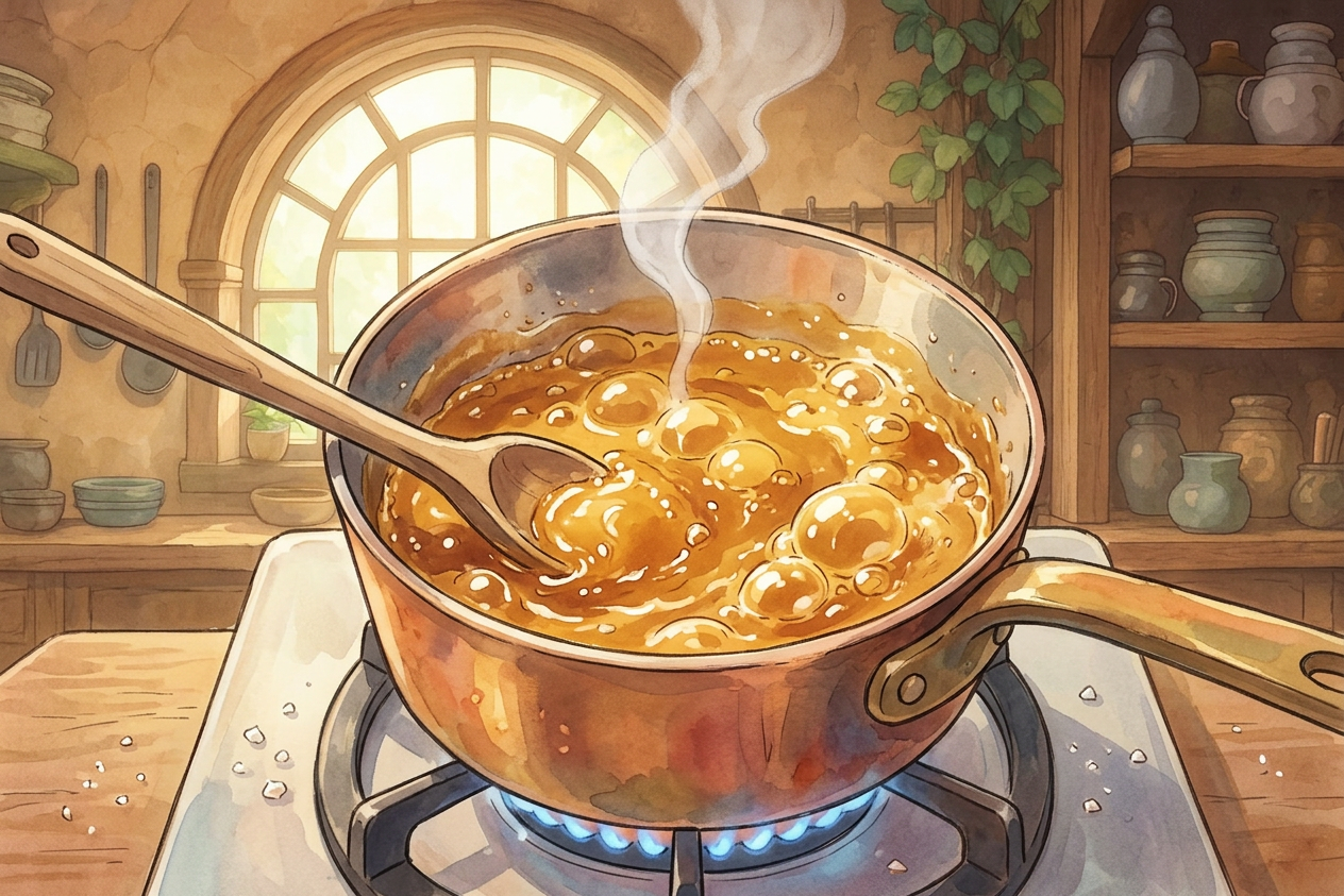 Kabocha purin step 1
