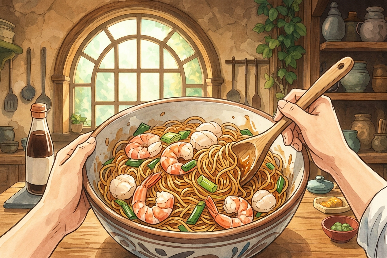 Yakisoba step 6