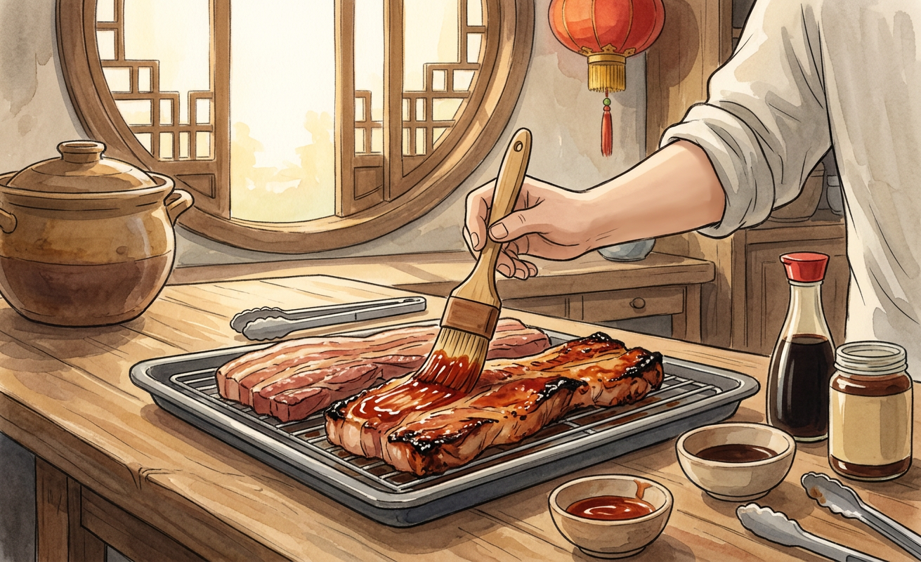 Char siu step 7