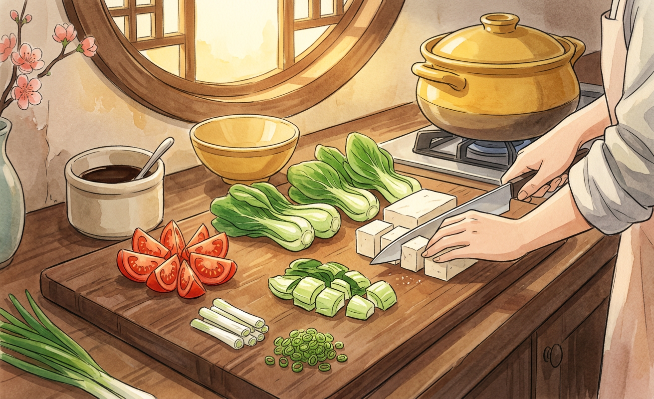 Doufu Tang step 3