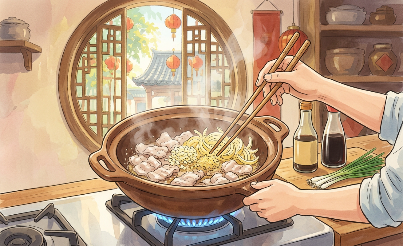 Zhurou Chaofan step 5