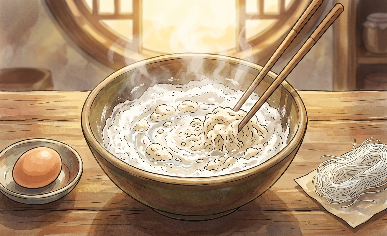 Jiucai hezi step 1