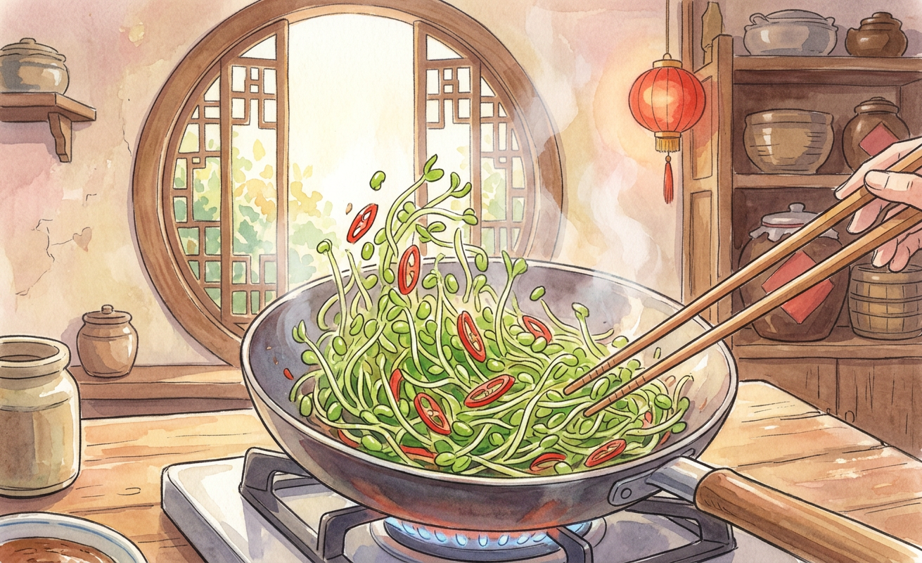 Chǎo Dòuyá step 4