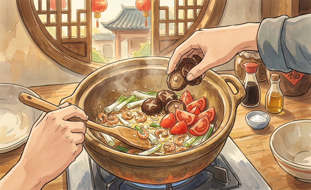Doufu Tang step 4