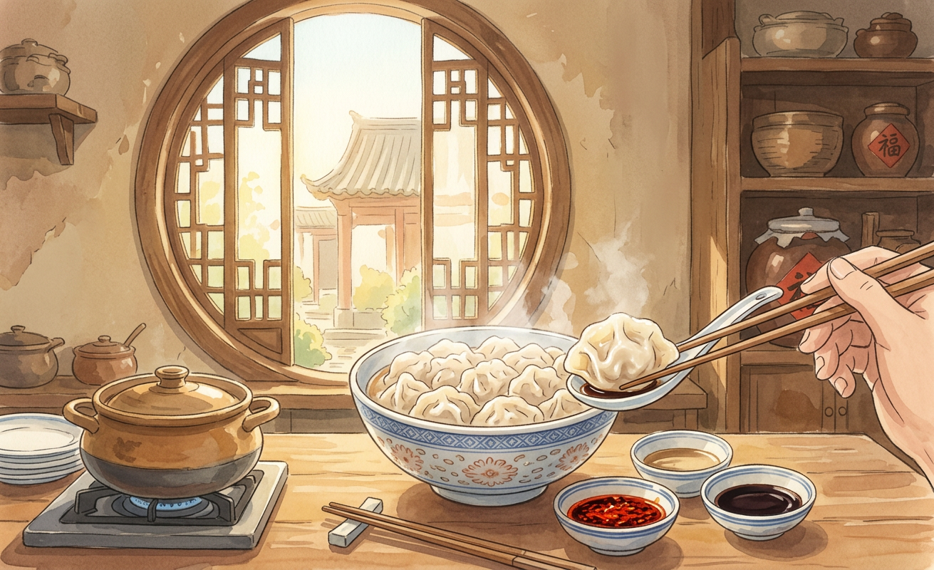 Zhūròu Báicài Jiǎozi step 10