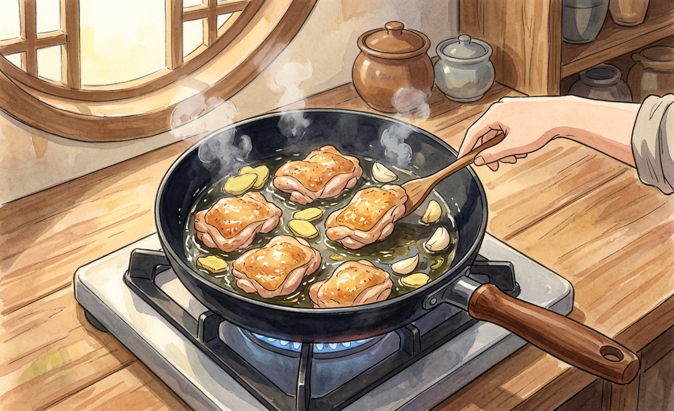 蚝油鸡 step 1