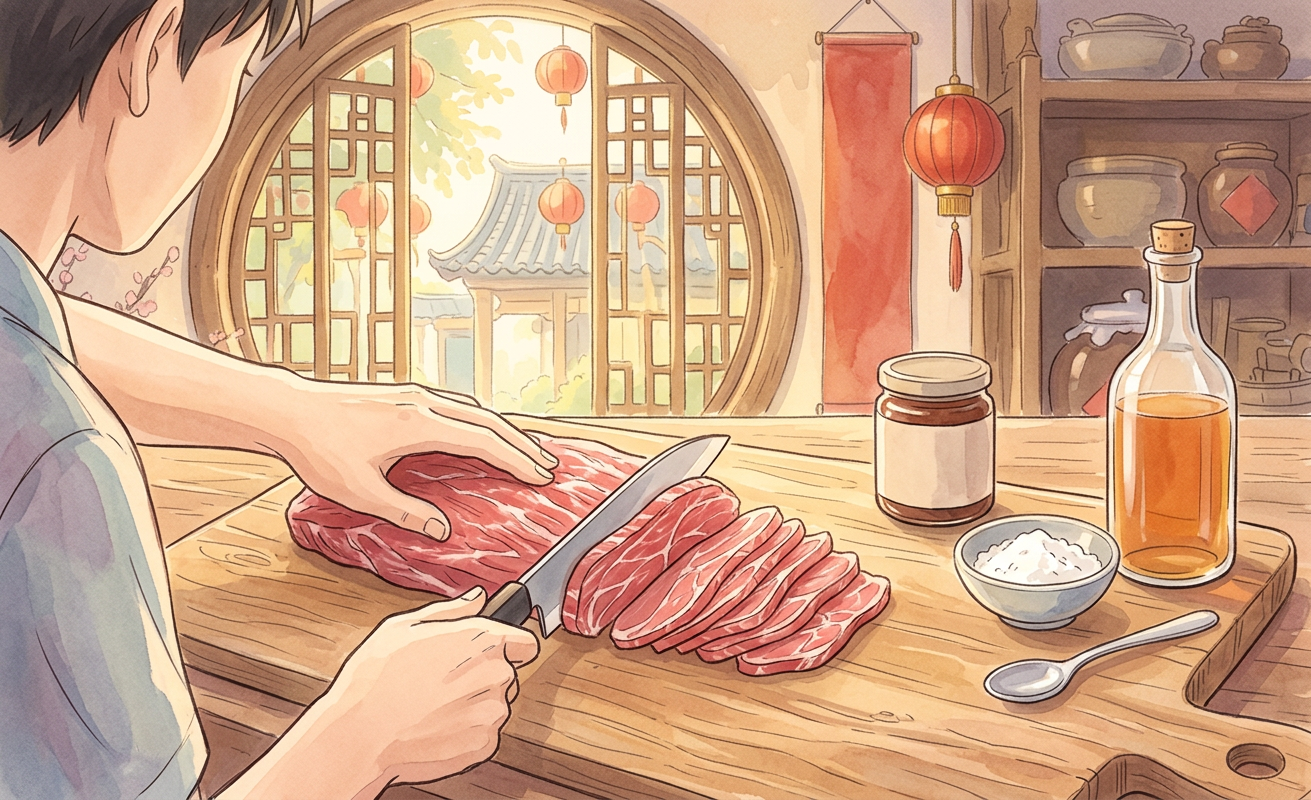 Shacha niurou step 1