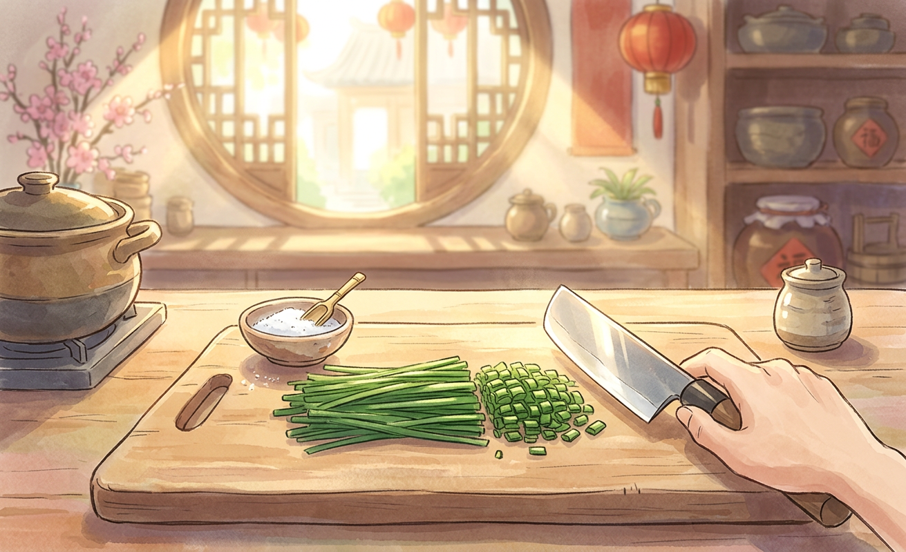韭菜炒鸡蛋 step 2