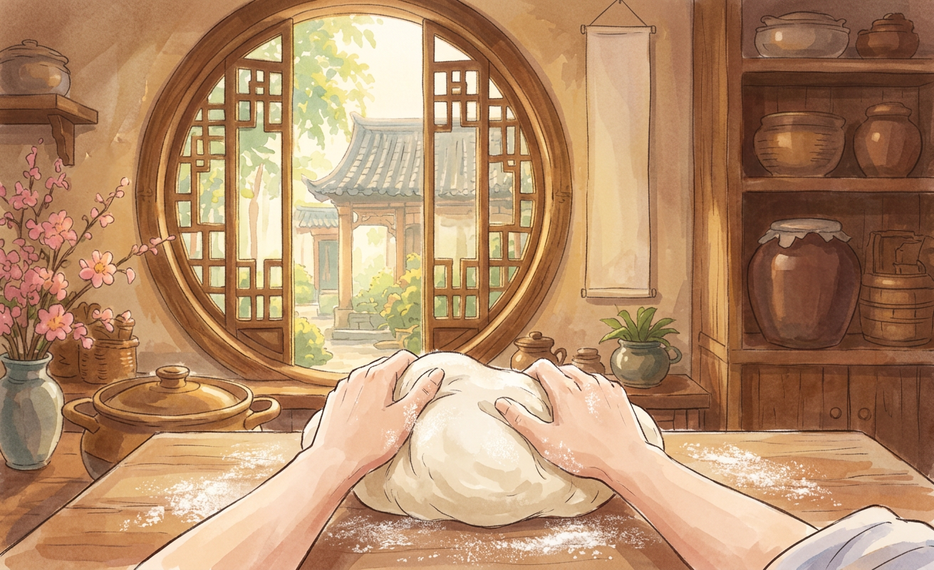 Sheng jian bao step 6