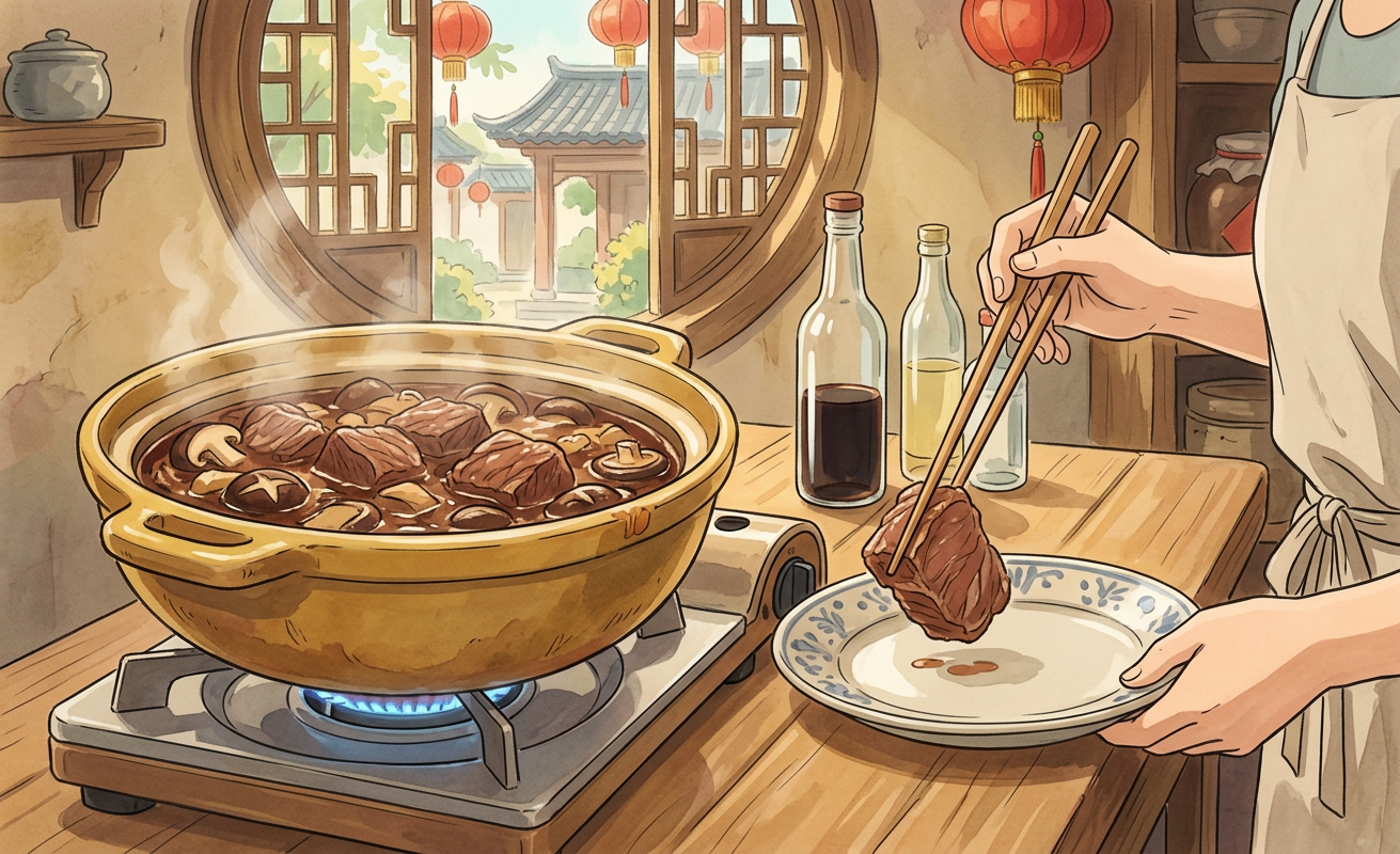 Hao you niu rou step 6