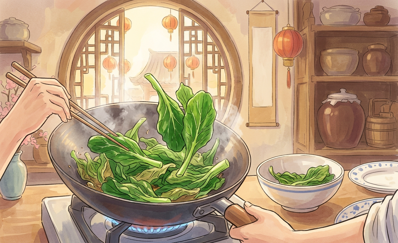 Gai lan niu rou step 6
