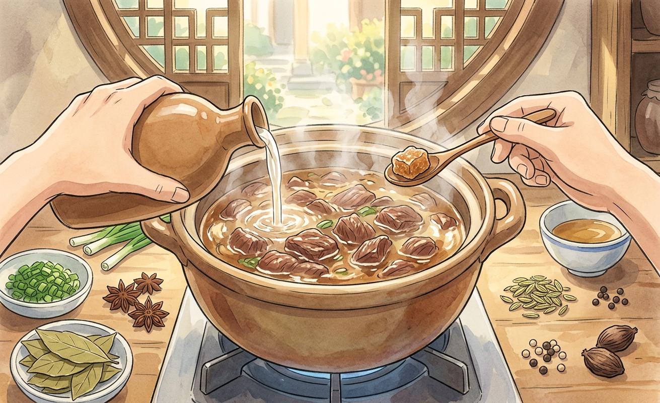 Jiang niu rou step 5