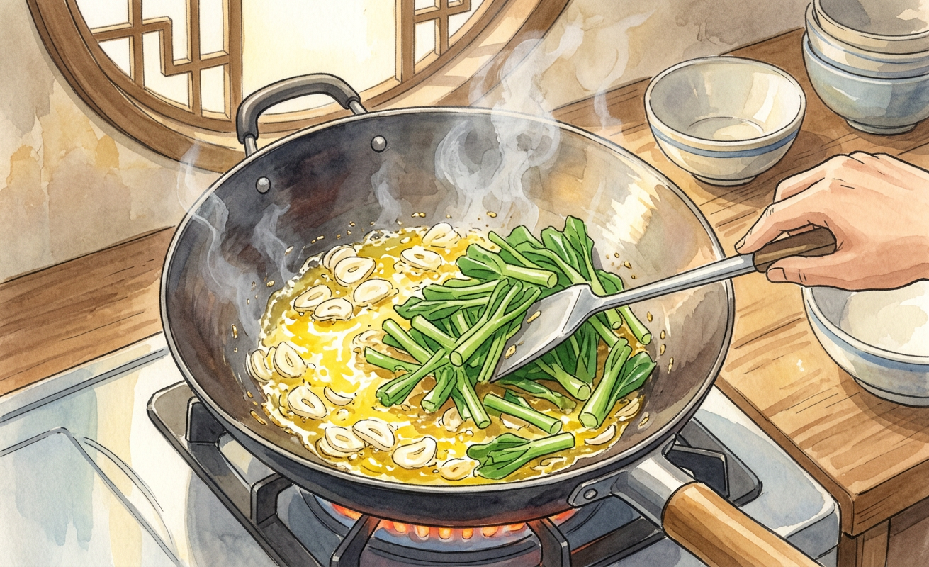 Gai lan niu rou step 5