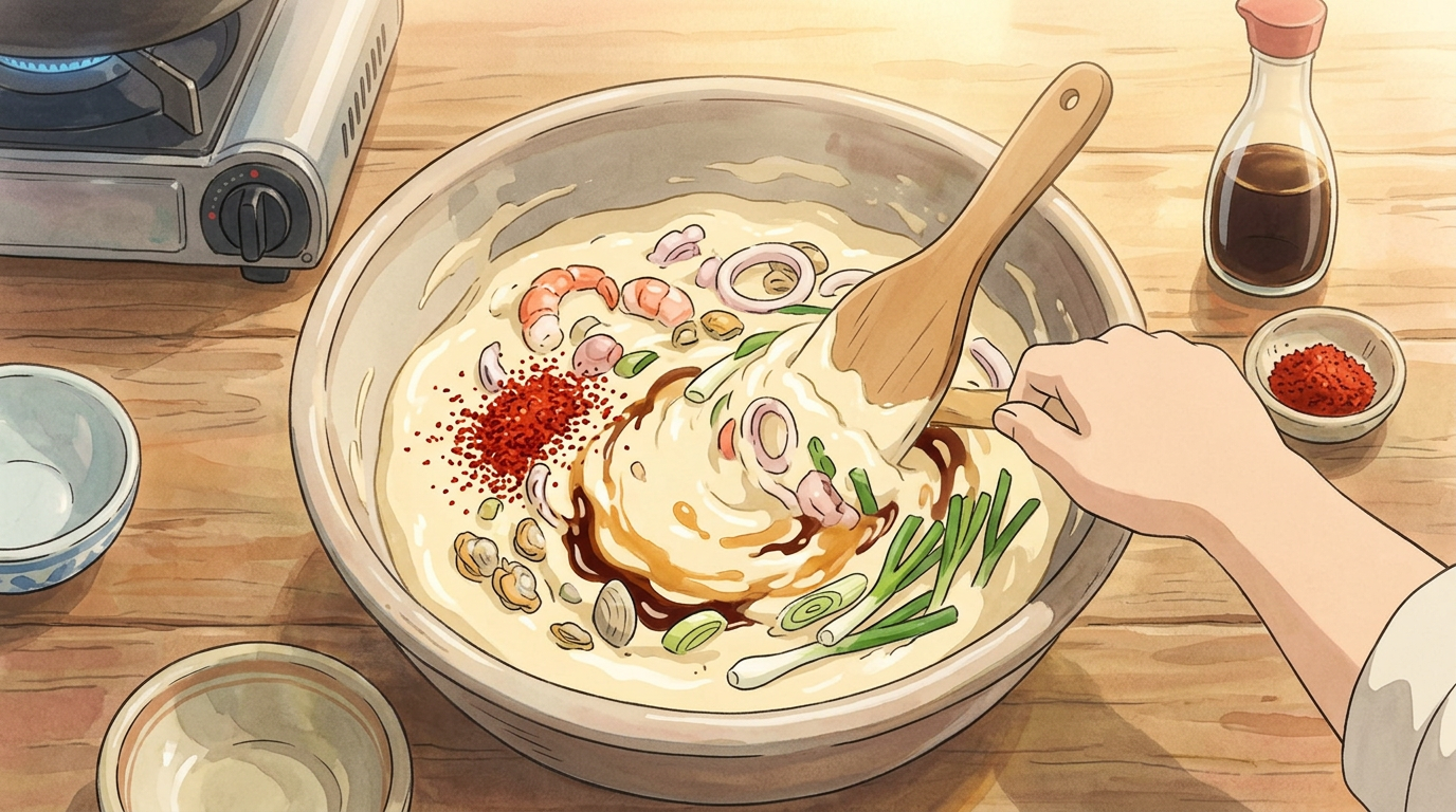 Haemul Pajeon step 2