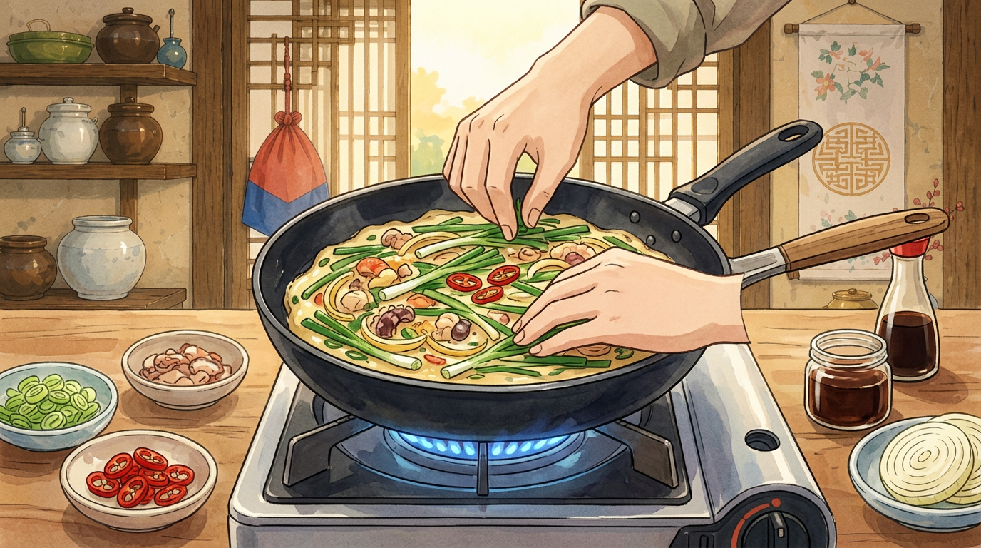 Haemul Pajeon step 4