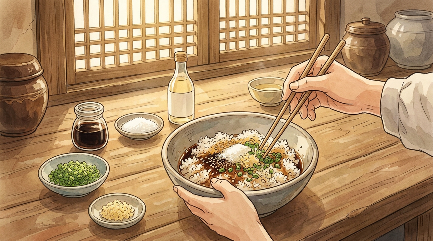 Bibimbap step 2