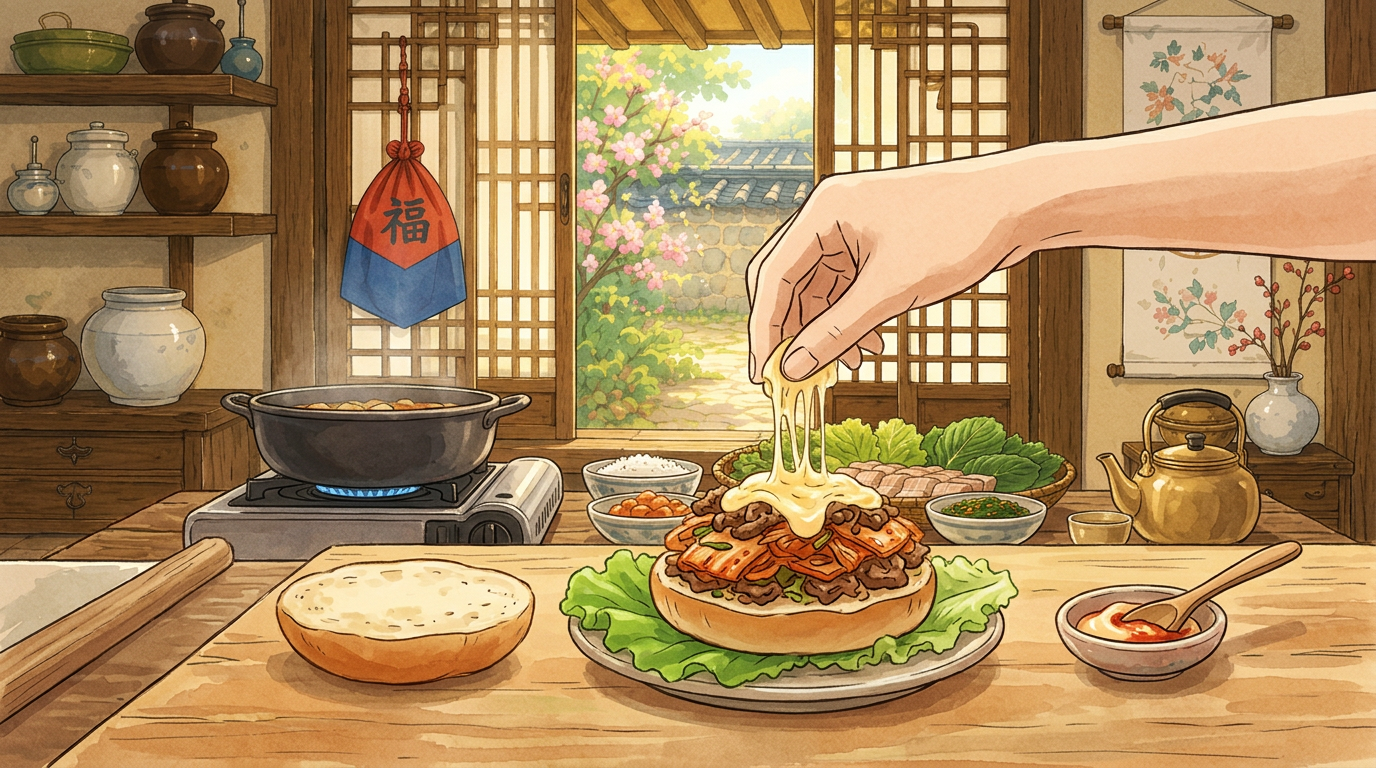 キムチプルコギチーズステーキ step 6