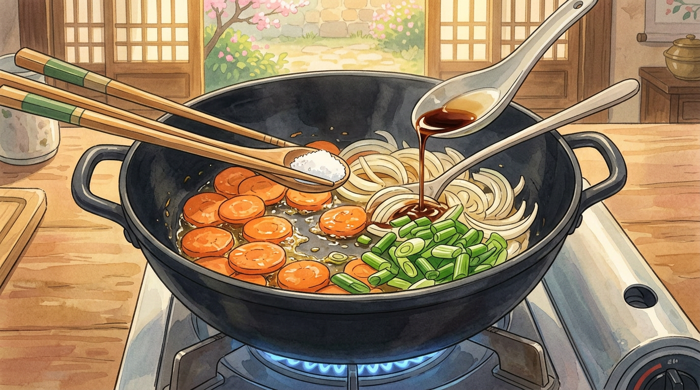 Japchae step 6