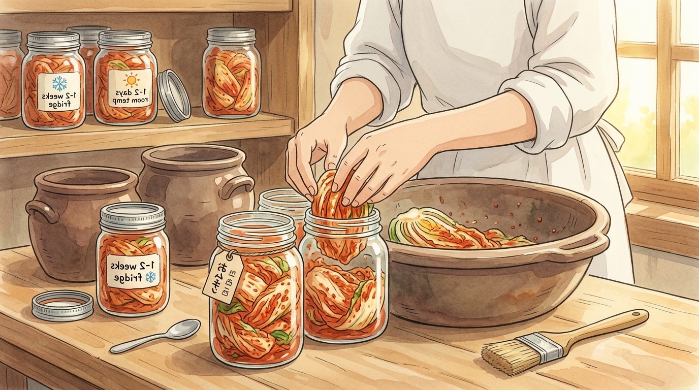 Mak kimchi step 8