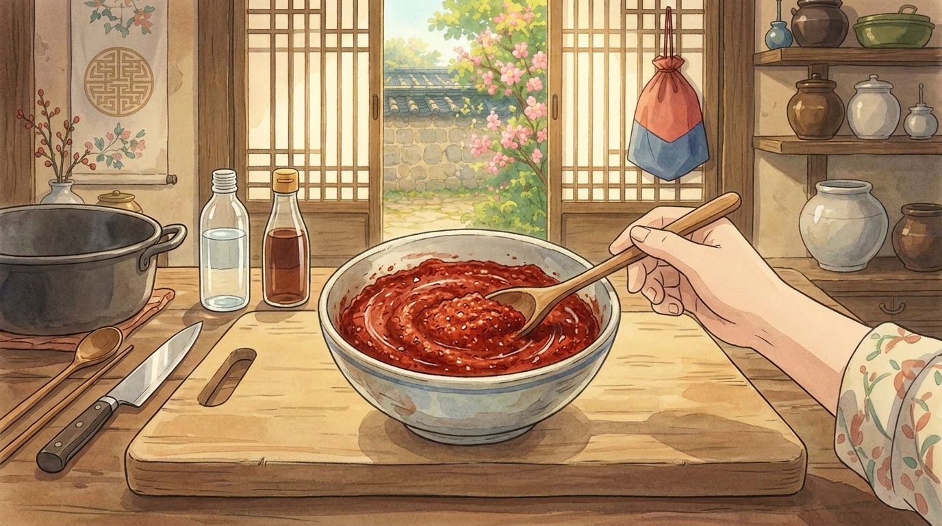 Mak kimchi step 4