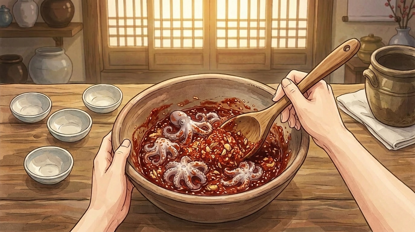 Chukkumi bokkeum step 2