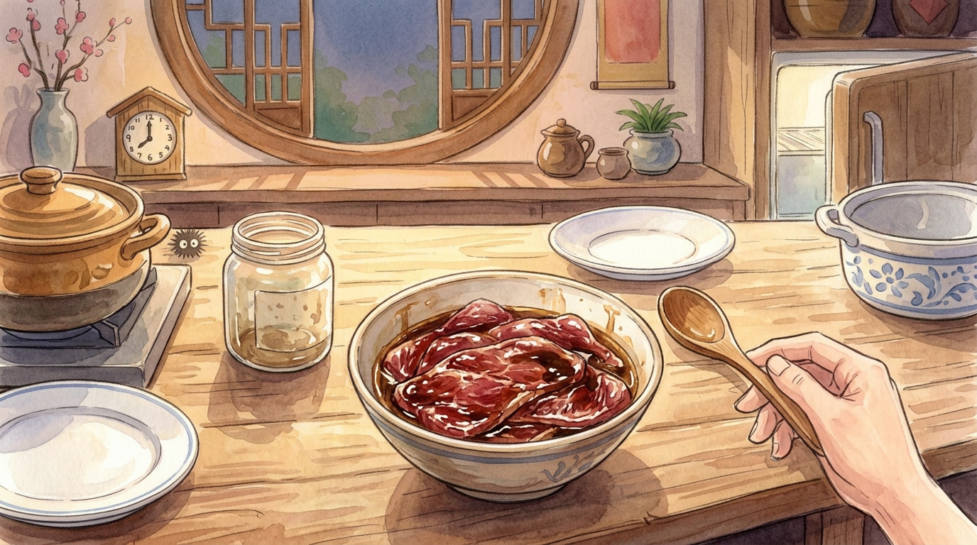 Jiang niu rou step 4